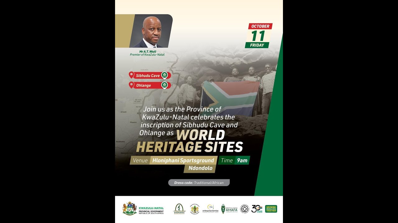 KZN CELEBRATE NEW INSCRIPTED WORLD HERITAGE SITES